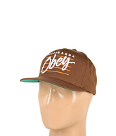 Cheap Obey Sidelines Snapback Hat Brown