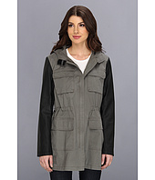 DKNY  Four-Pocket Anorak w/ Faux Leather Sleeves  image