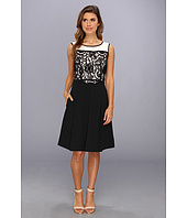 Ellen Tracy  Sleeveless Lace Top Fit And Flare  image