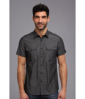 Kenneth Cole Sportswear  Short Sleeve Double Pocket Chambray Shirt  image