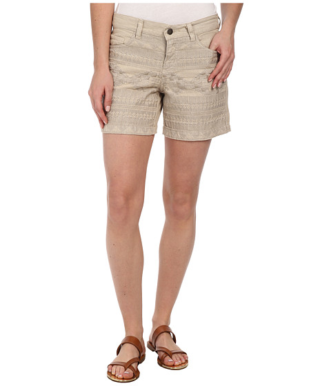 Dylan by True Grit Embroidered Five-Pocket Shorts 