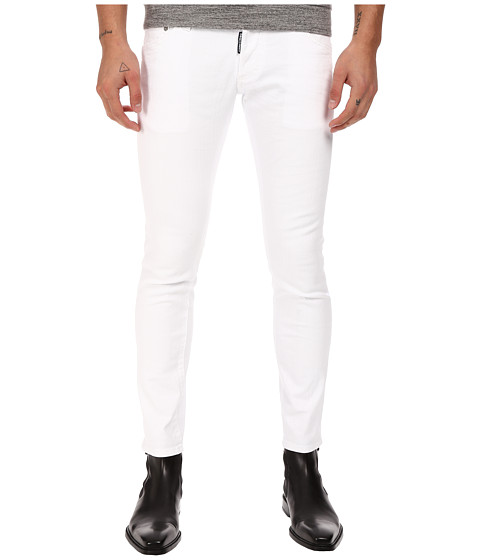 DSQUARED2 Clement Stretch Cotton Denim in White 