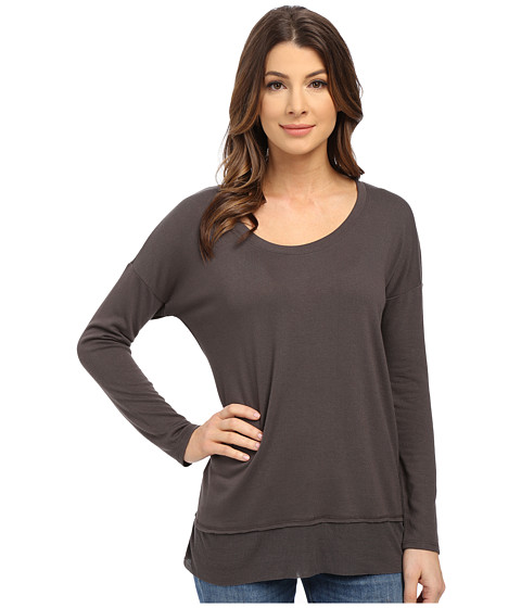 Splendid Cozy Jersey with Feather Rib Long Sleeve 