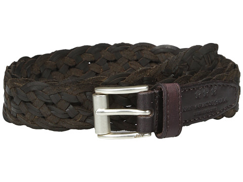 John Varvatos 25mm Roller Harness Braided Leather Belt 