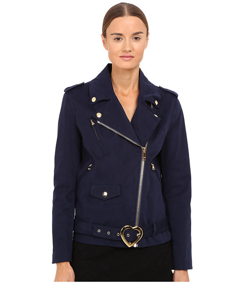 LOVE Moschino Coat with Heart Buckle 