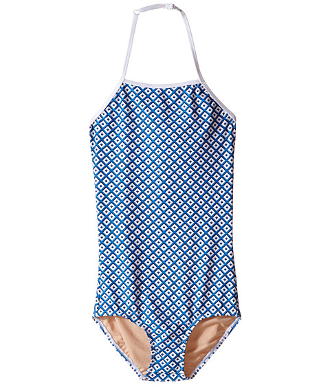 Toobydoo Blue/White One-Piece Swimsuit (Infant/Toddler/Little Kids/Big Kids) 