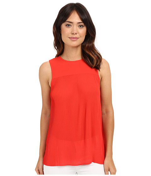 MICHAEL Michael Kors Solid Pleated Top 