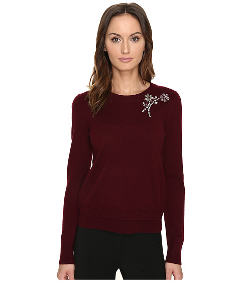 Kate Spade New York Embellished Brooch Sweater 