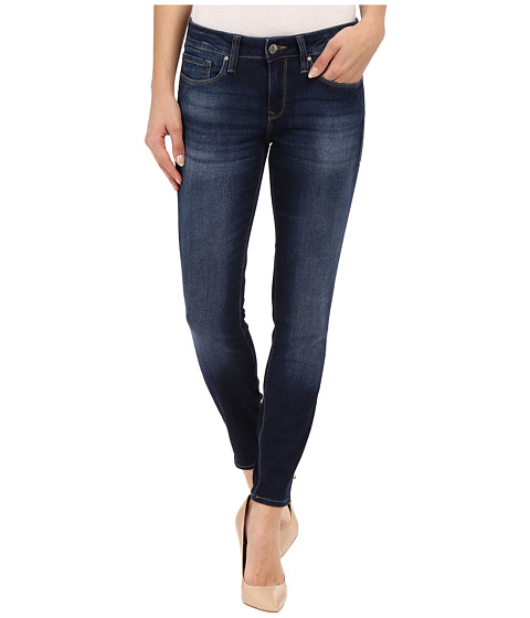 Mavi Jeans Alexa Mid-Rise Skinny Ankle Jeans in Dark Brush Shanti 