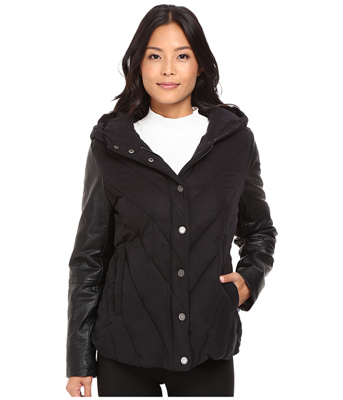 Blank NYC Puffy Jacket with Hood in Bed Fellows 