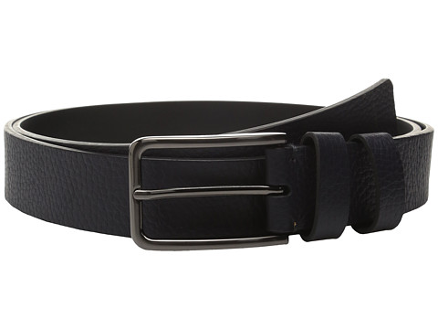 Calvin Klein 35mm Large Grain Shrunken Leather Belt with Two Loops 