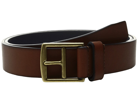 Cole Haan 32mm Rounded Edge Belt with Contrast Color Lining and Edge Detail 