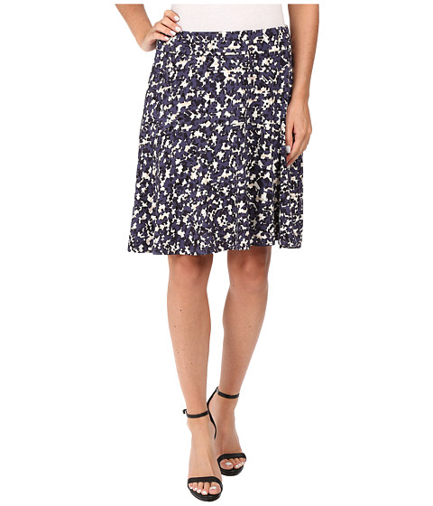 NIC+ZOE Fractured Squares Wink Skirt 