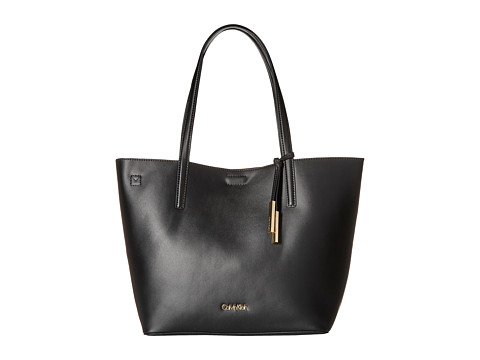 Calvin Klein Key Items Smooth Leather Tote 