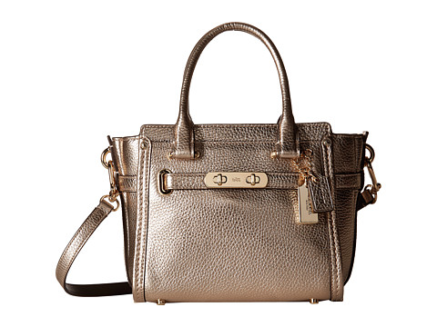 COACH Pebbled Leather Coach Swagger 21 