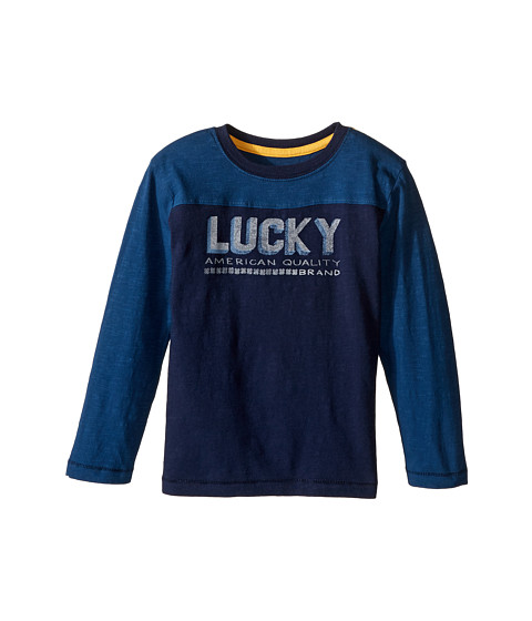 Lucky Brand Kids Long Sleeve Tee with Lucky Logo (Toddler) 