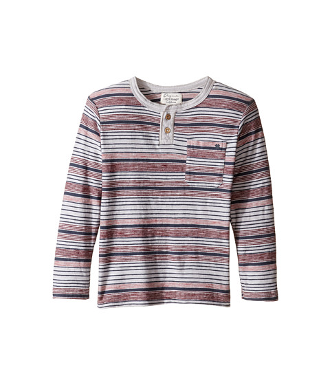 Lucky Brand Kids Striped Henley Shirt with Chest Pocket (Toddler) 