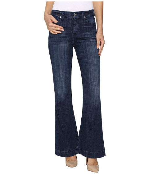 7 For All Mankind Tailorless Ginger in Bordeaux Broken Twill 