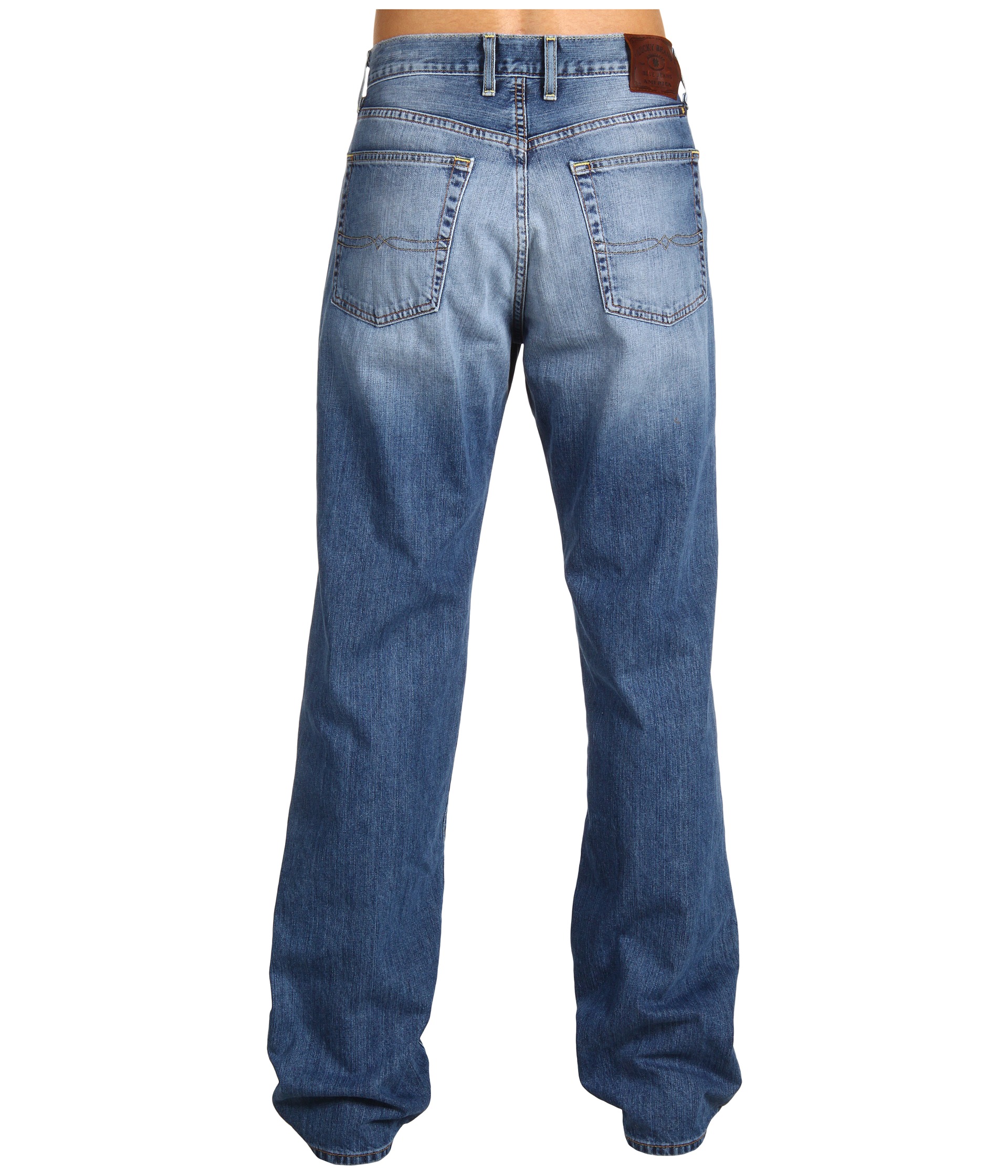 Lucky Brand 181 Relaxed Straight 34 in Ol Summer Camp    
