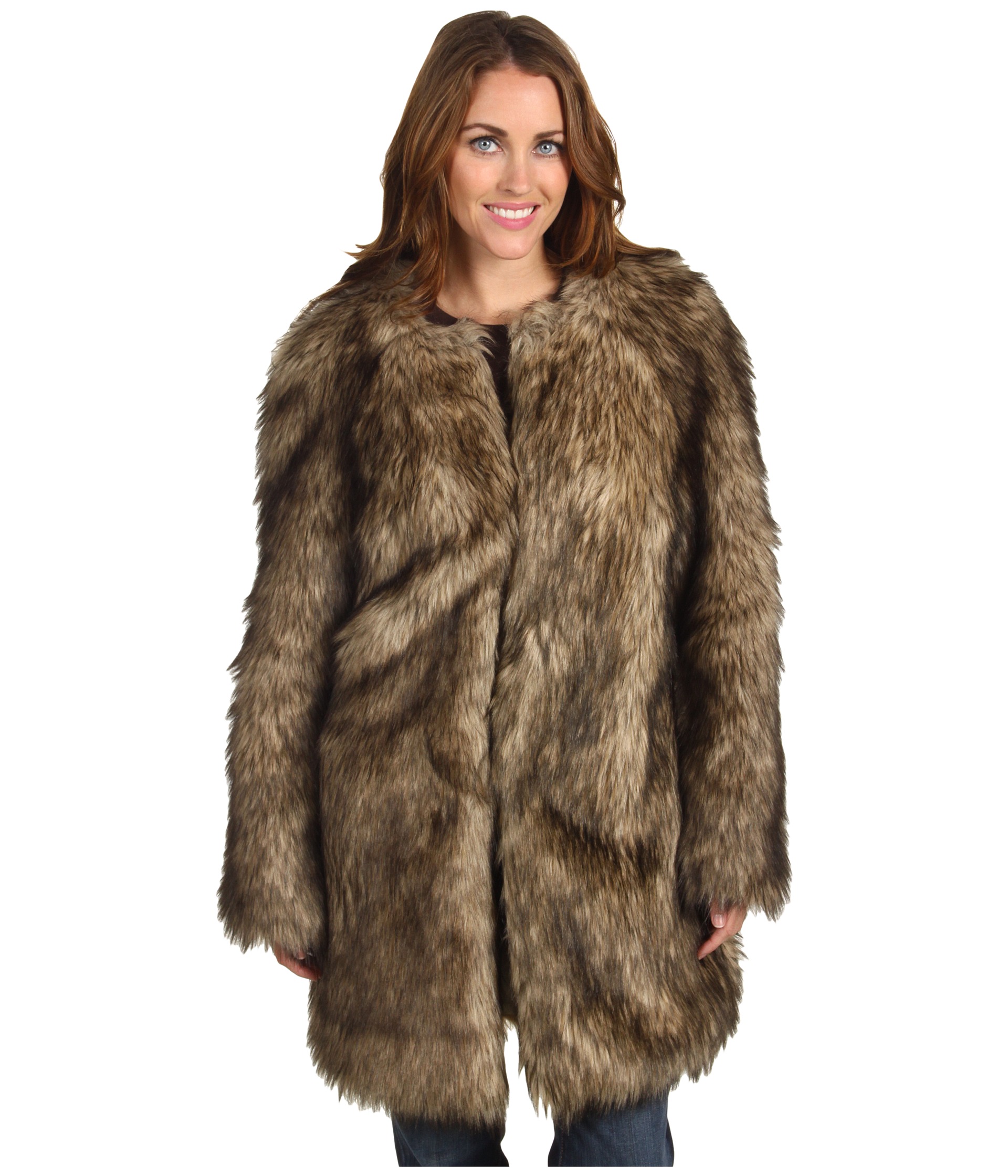 MICHAEL Michael Kors Long Faux Fur Jacket $79.99 (  MSRP $225 