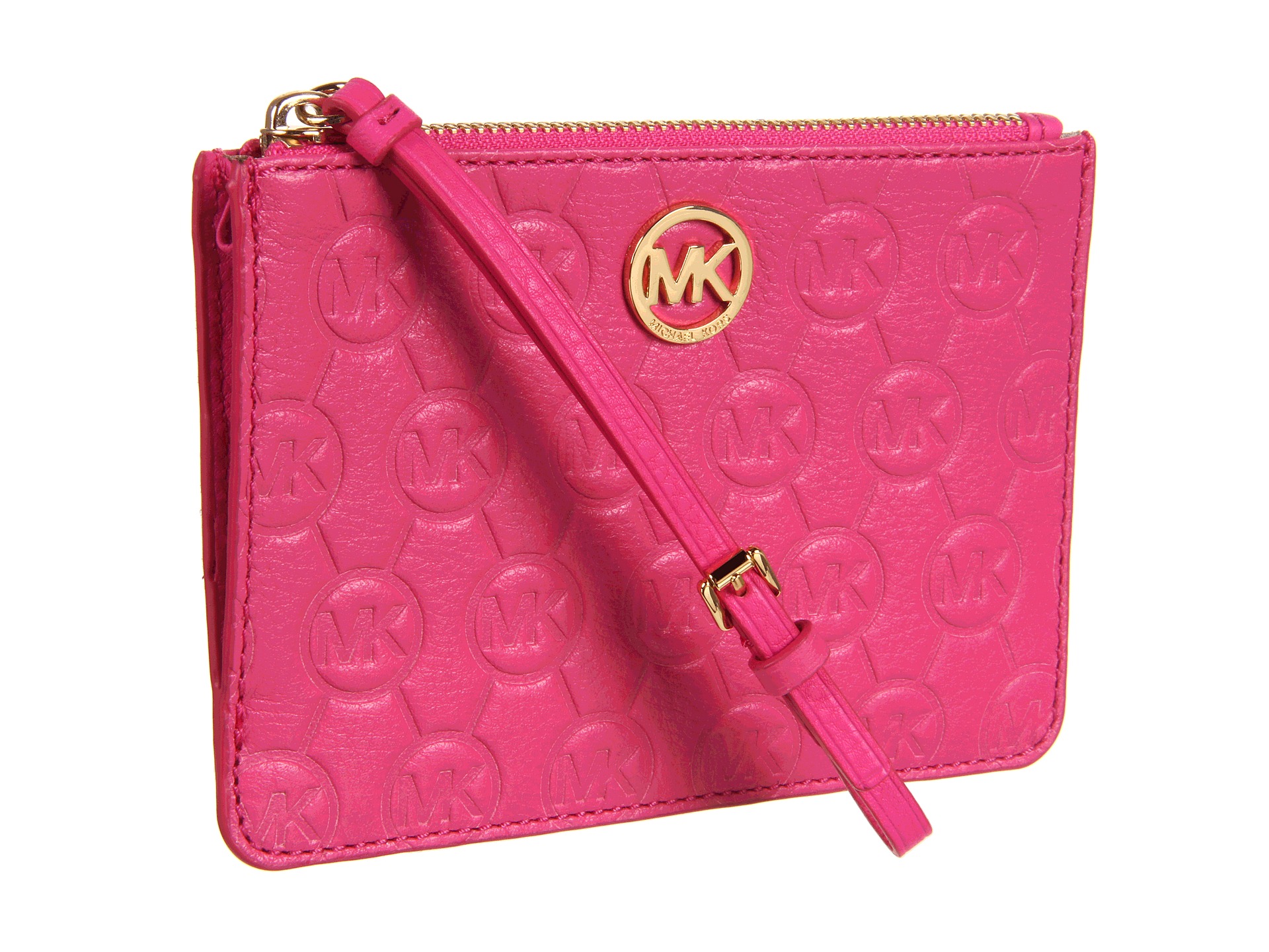 MICHAEL Michael Kors   Monogram Embossed Wristlet