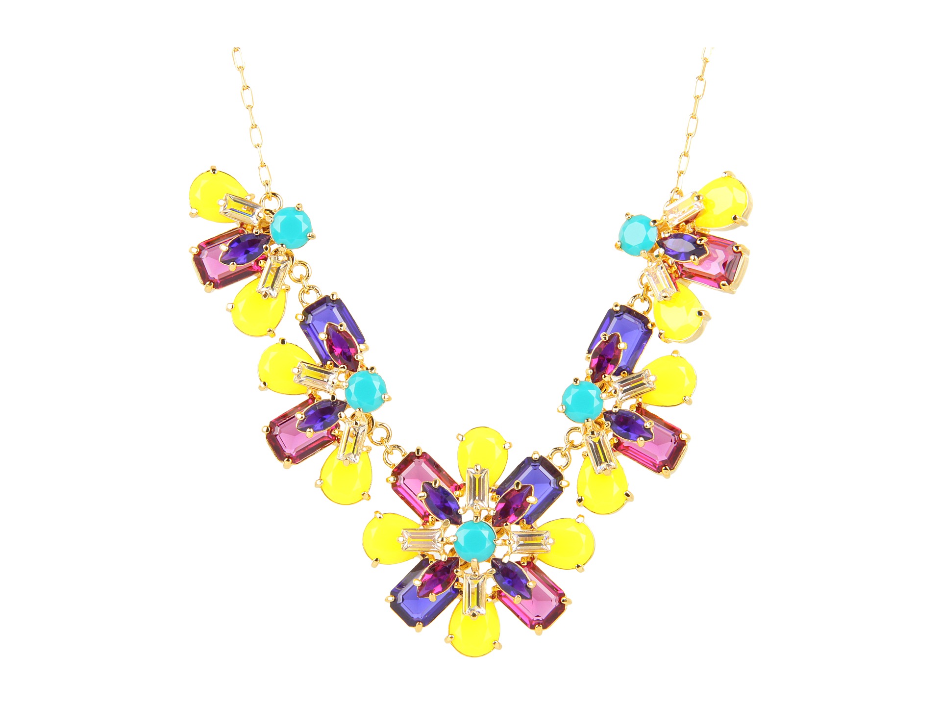 Kate Spade New York   Kaleidoscope Floral Statement Necklace