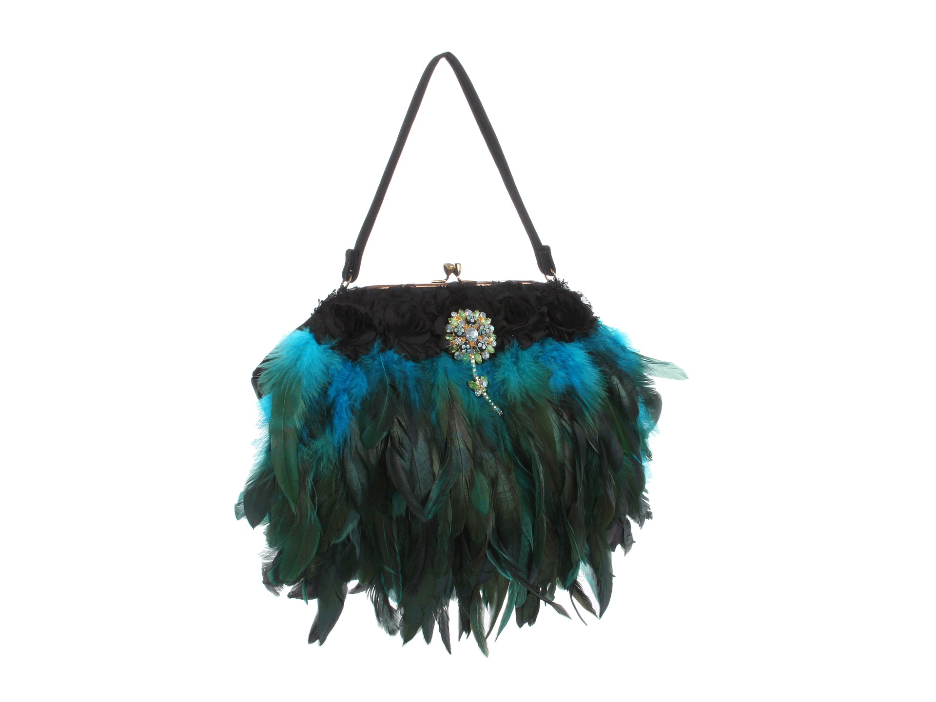 Inspired by Claire Jane   Peacock Feather Purse
