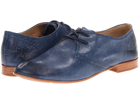 Frye Jillian Oxford Blue Soft Vintage Leather | Shipped Free at Zappos