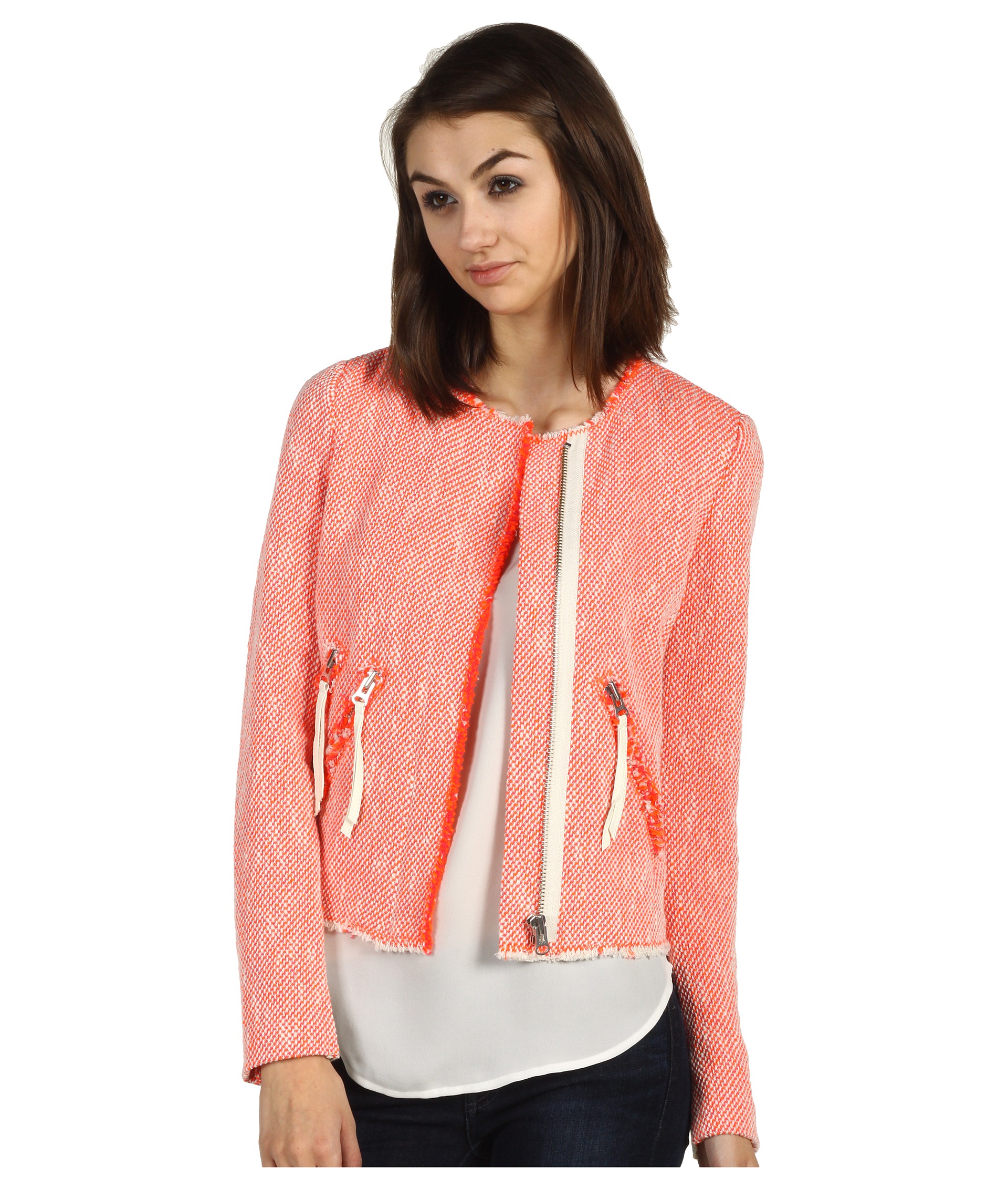 rebecca taylor neon tweed jacket $ 450 00 dsquared2 jacket