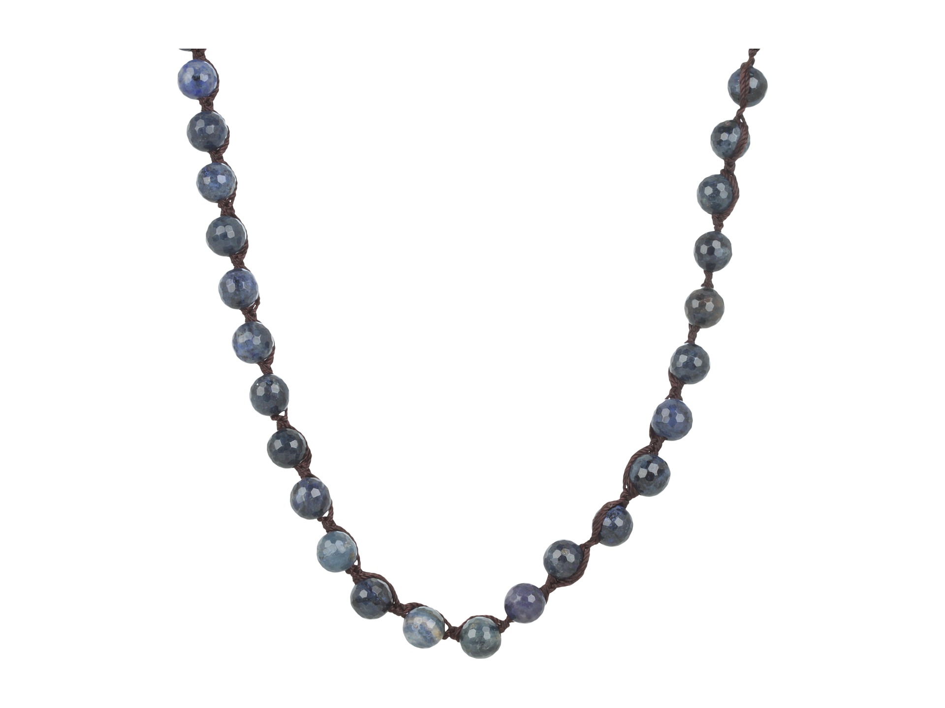 lucky brand blue and silver color blocked necklace $ 42