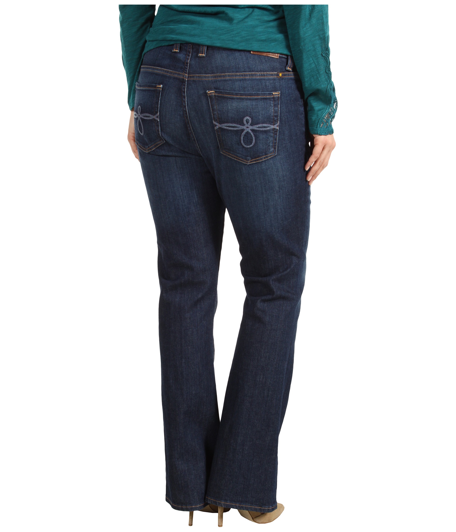 Lucky Brand   Plus Size Ginger Boot Cut Jean in Medium Norma