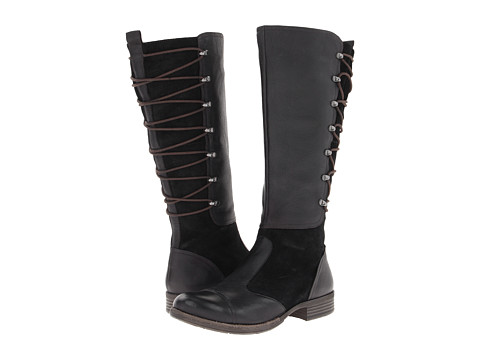 Naya Apollonia Wide Shaft Black Leather | Shipped Free at Zappos