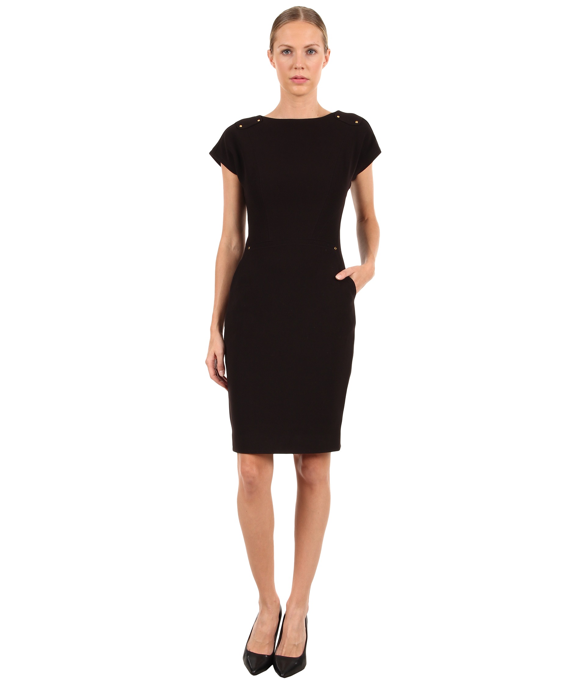 Rachel Roy Square Shoulder Dress