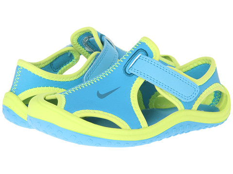 Nike Kids Sunray Protect Infant Toddler Vivid Blue Volt Green Abyss ...