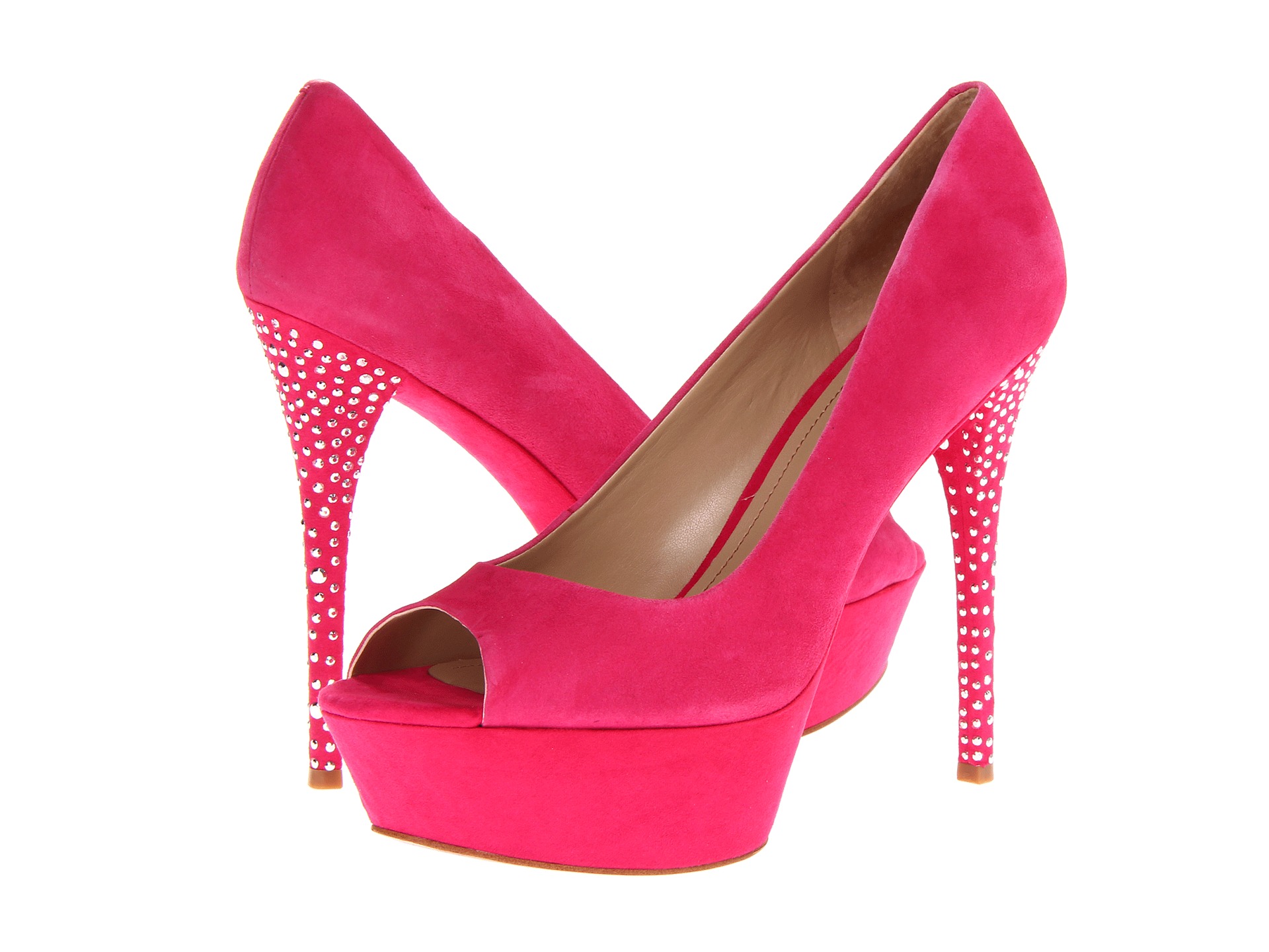 paris hilton taylor fuchsia suede