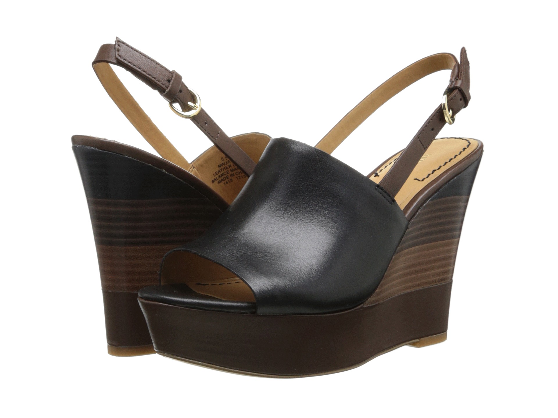 Nine West Jayce Black Brown Leather