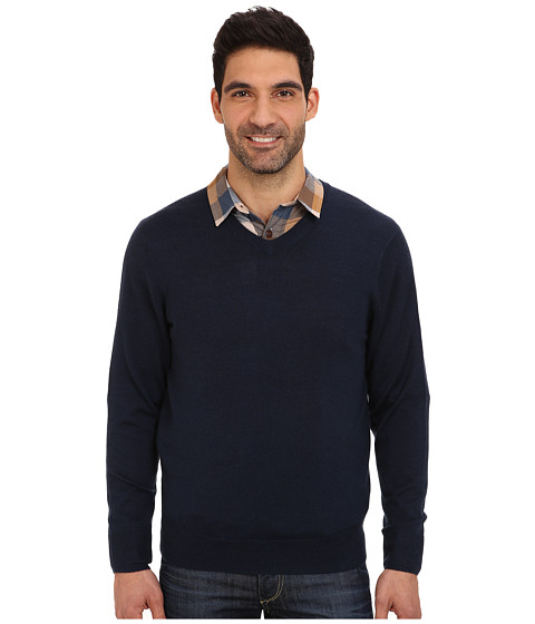 Check Out Vineyard Vines Merino Cashmere V-Neck Sweater Blue Blazer ...