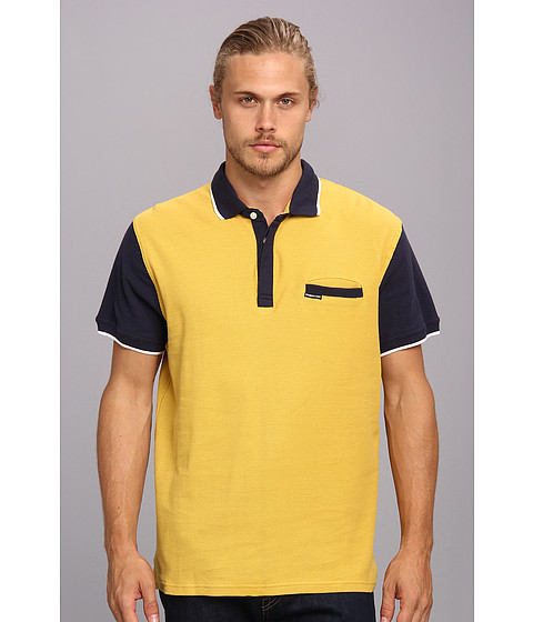 Members Only Color Block Polo Mustard - 6pm.com