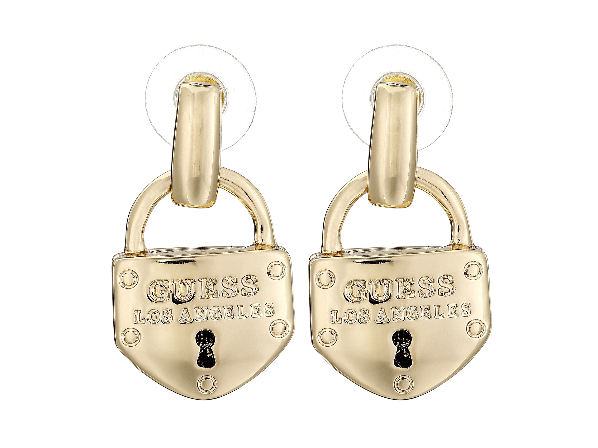 Guess Padlock Logo Earrings, Jewelry, Women