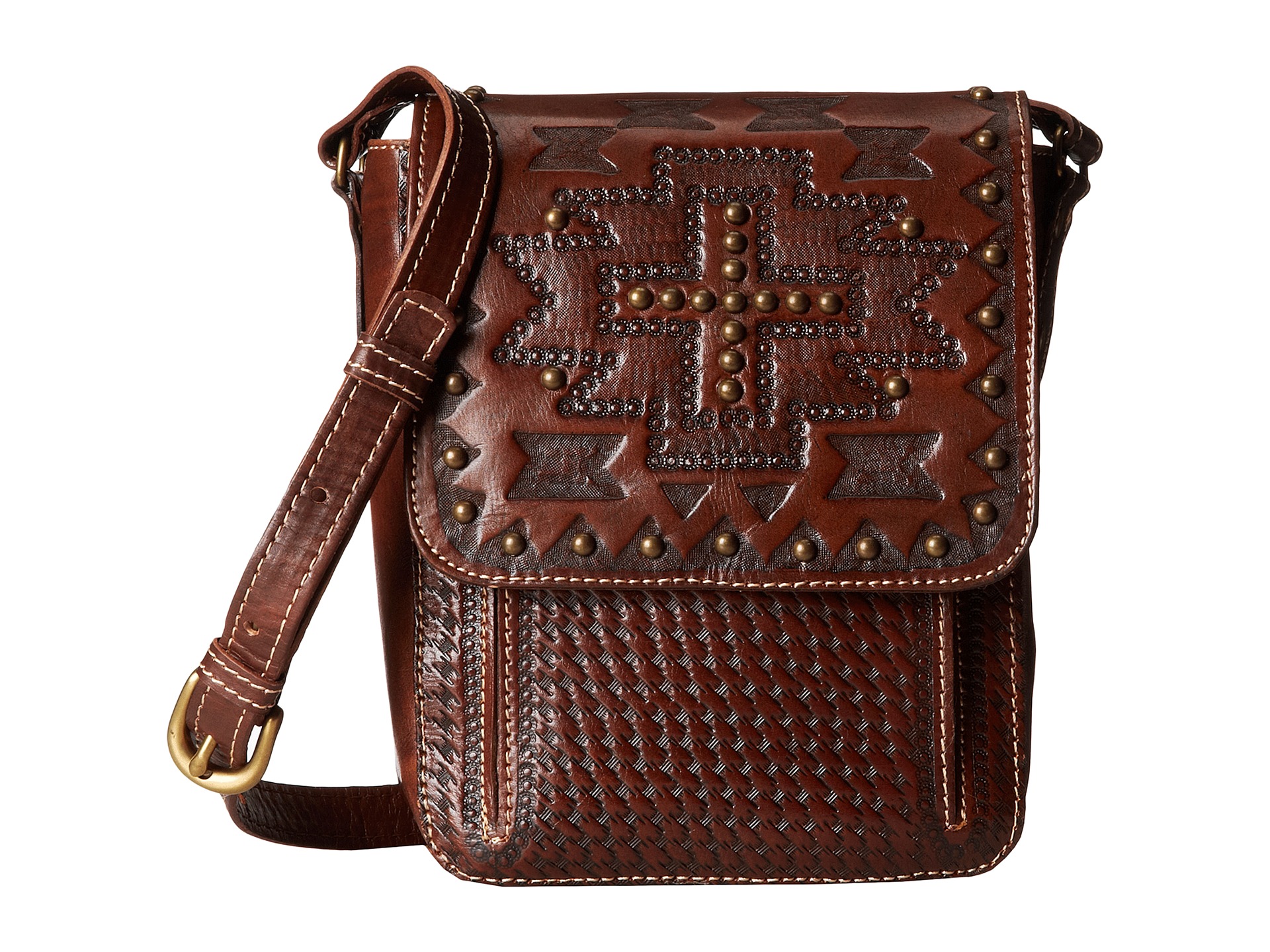 American West Apache Crossbody Flap Bag