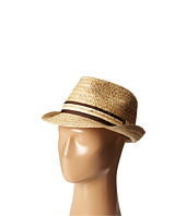 Tommy Bahama - Burned Raffia Fedora with Overlay Band X