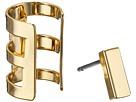 Rectangle Bar Single Earrings & Cuff Set