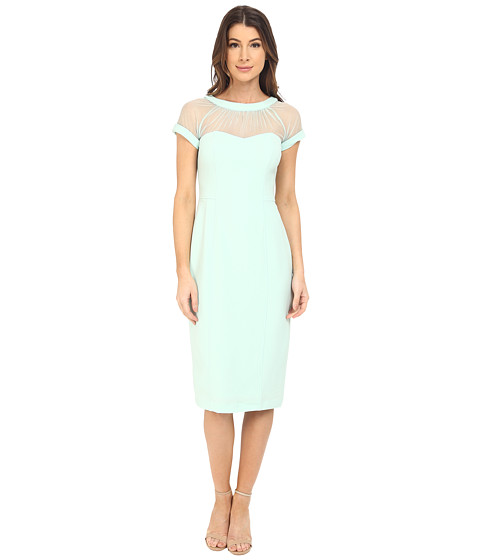 Maggy London Illusion Top Crepe Dress Orchid - 6pm.com