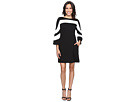 Erin Bell Sleeve A-Line Crepe Dress