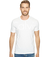 Calvin Klein Crew Neck Roll Sleeve Blouse Soft White, Clothing, White ...