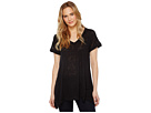 Short Sleeve V-Neck Sharkbite Tunic