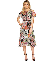 Christin Michaels - Emerson Cold Shoulder Dress with Lace Inset