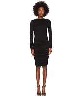YIGAL AZROUËL - Wool Jersey Ruched Skirt Sheath Dress