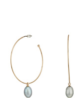 LAUREN Ralph Lauren - Hoop with Fresh Water Pearl Drop Earrings