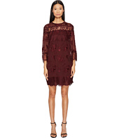 The Kooples - Dress in Embroidered Fabric with Lace
